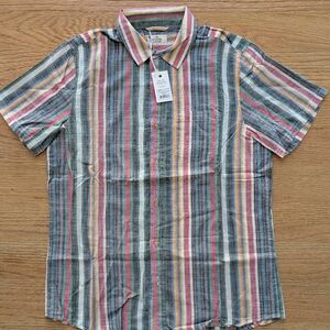 Marine Layer Bolivar Button Down Multi Strip - size Marge - new with tags